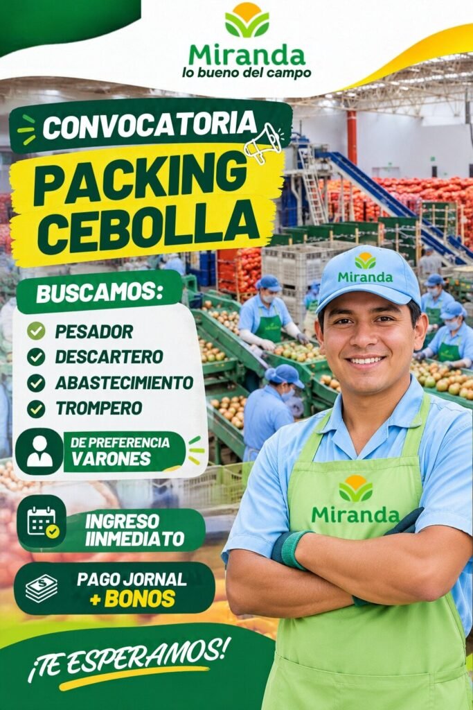 Personal para Agricola Miranda - Imagen 2
