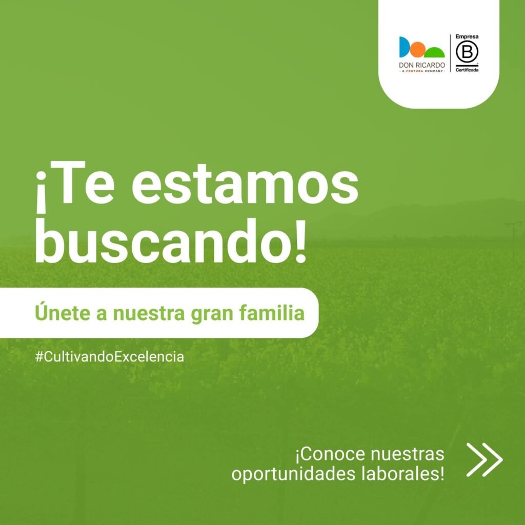 Oportunidades laborales en Agricola don Ricardo