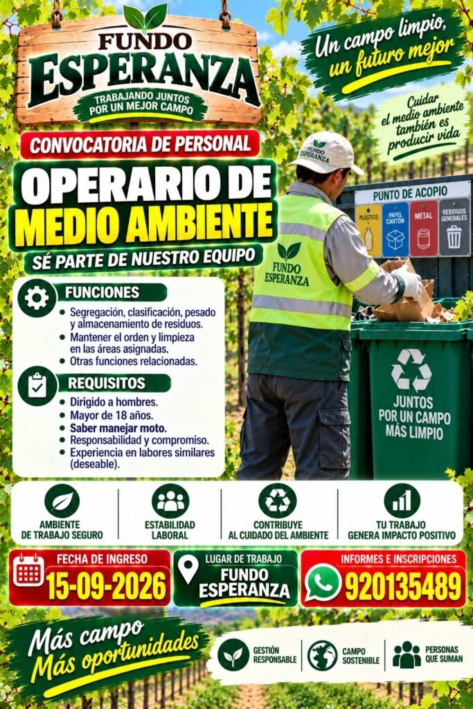 Trabajo en Fundo esperanza – Grupo Vanguard