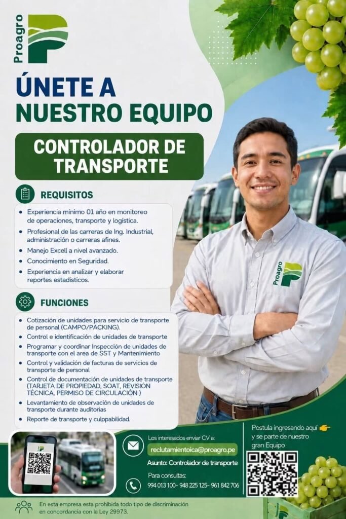 Asistente de Comunicaciones y controlador de transporte - Imagen 2