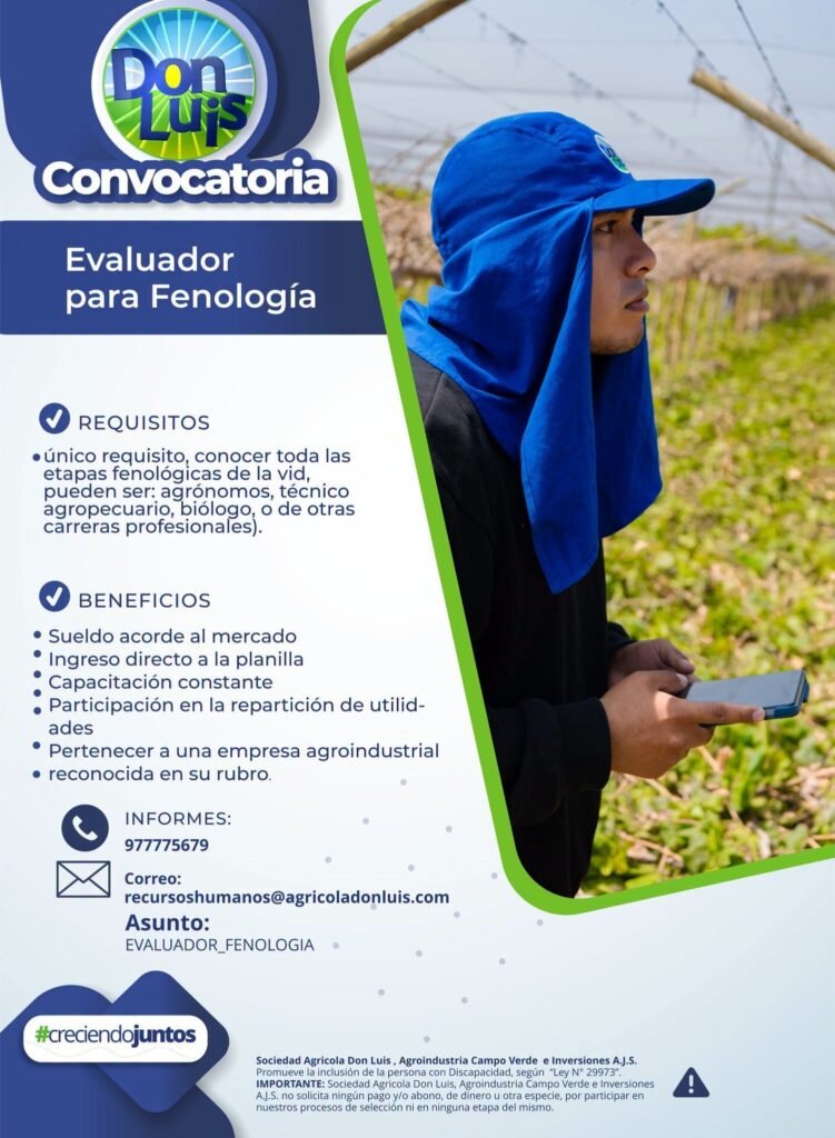 Evaluador de Fenología - Imagen 1