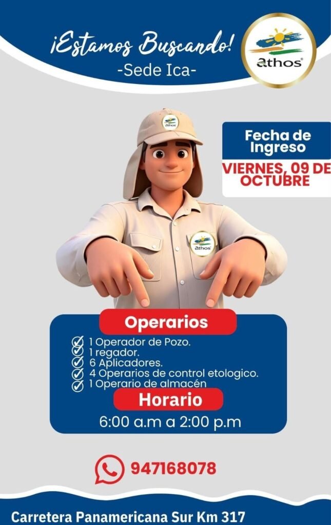 Oportunidades laborales en Athos - Imagen 1
