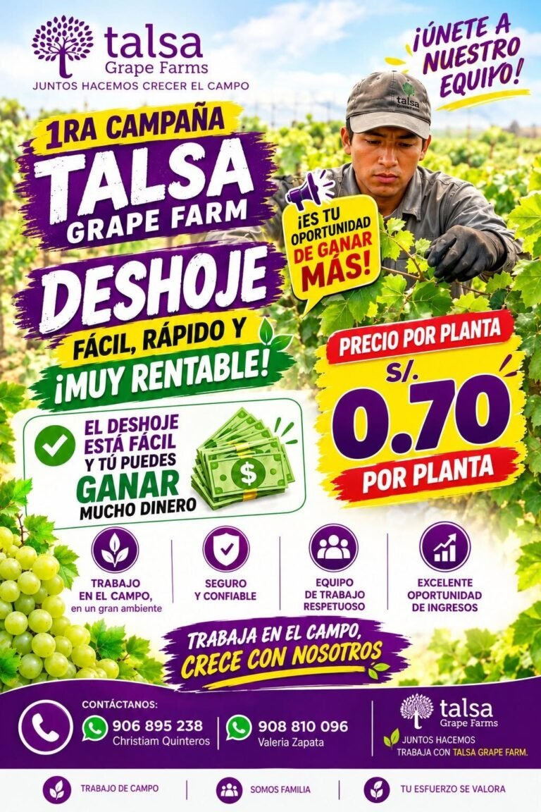 Puestos para deshoje