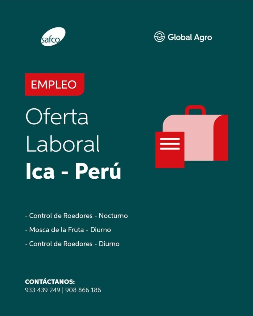 Se requiere personal para Agricola Safco - Imagen 3
