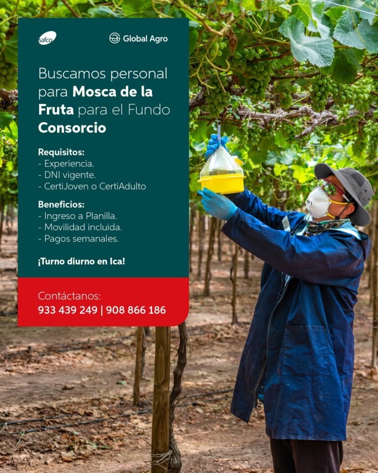 Se requiere personal para Agricola Safco