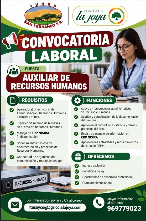 Auxiliar de Recursos Humanos - Imagen 1