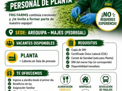 Personal de Planta – FRG Farms (Majes)