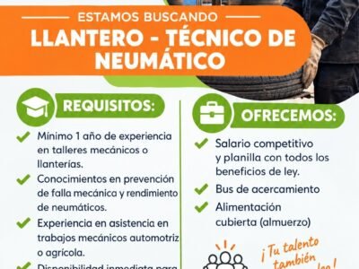 Técnico de Neumático – Llantero