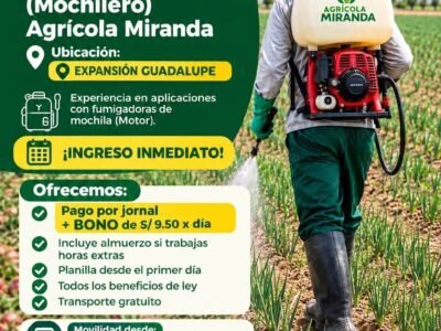Aplicador Fitosanitario (Mochilero) – Agrícola Miranda