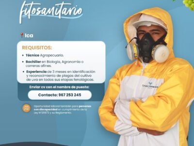 Evaluador Fitosanitario e Inspector de Aplicaciones – Grupo Vanguard