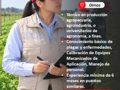 SUPERVISOR/A DE APLICACIONES FITOSANITARIAS