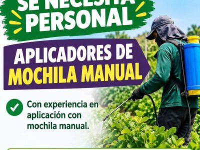 Aplicadores de mochila manual