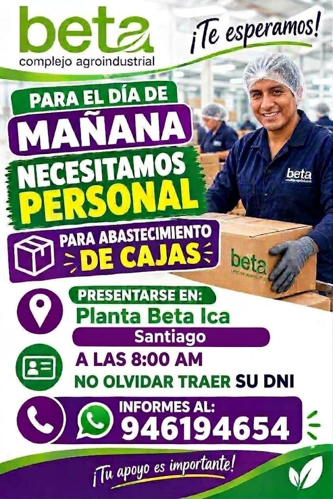 Personal para abastecimiento de cajas - Beta - Santiago - Imagen 1