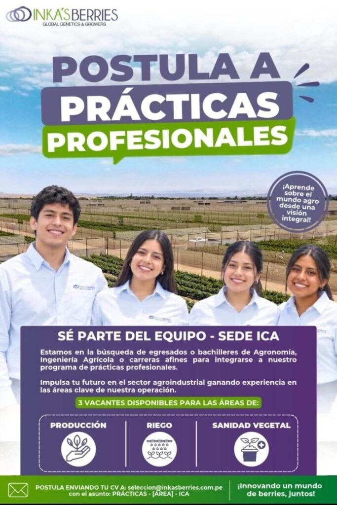 PRÁCTICAS PROFESIONALES – INKA'S BERRIES (ICA) - Imagen 1