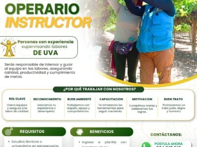 Operario Instructor – La Portada
