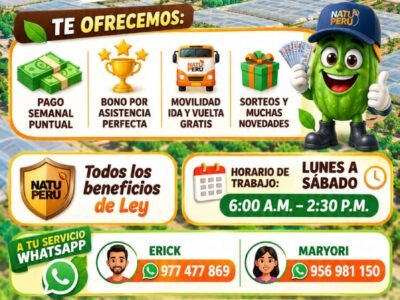 CAMPAÑA CHINCHA – NATU PERÚ: ¡INSCRÍBETE!