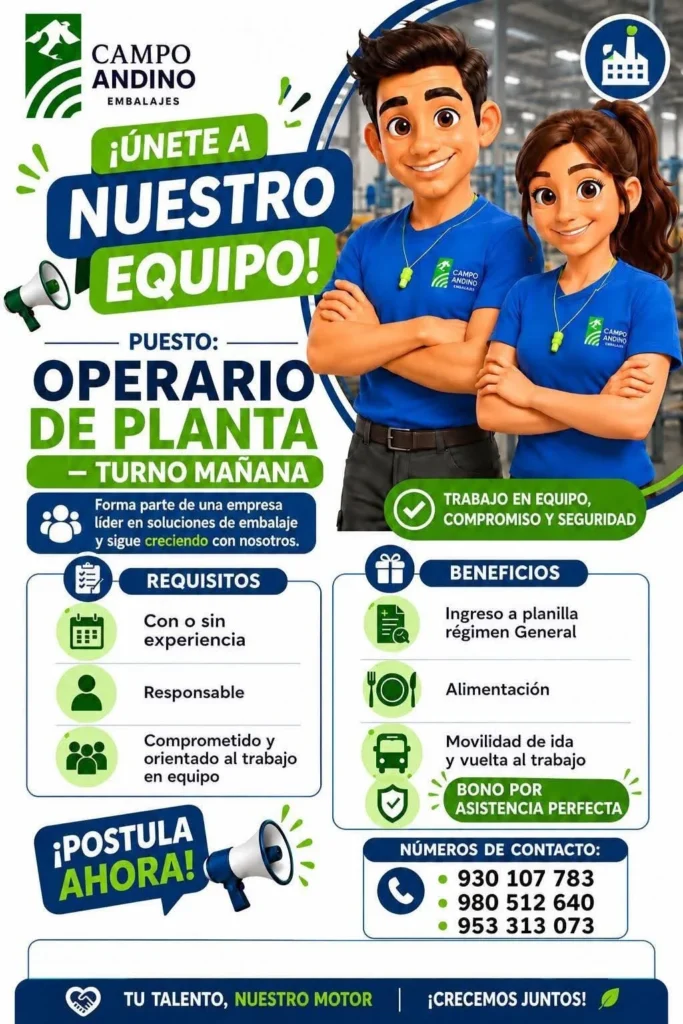 Operario de Planta - Imagen 1