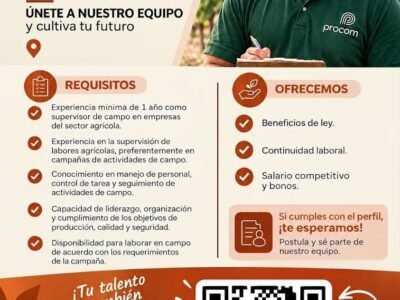 Supervisor de Labores en Campo