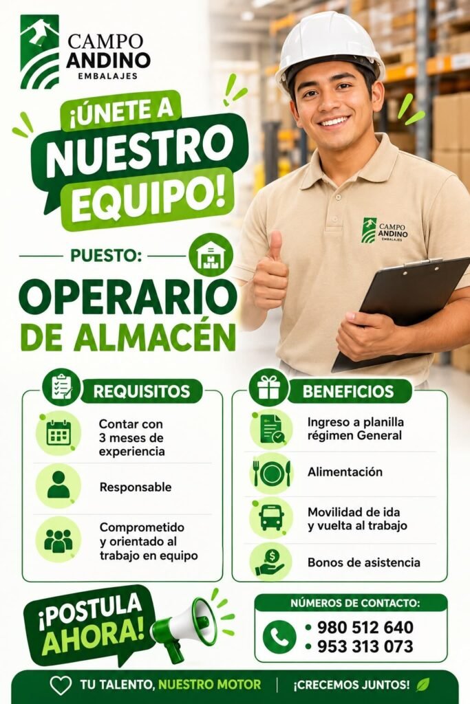 OPERARIO DE ALMACÉN - Imagen 1