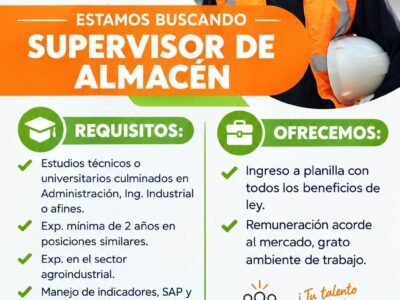 Supervisor de almacén