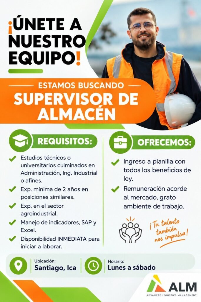 Supervisor de almacén - Imagen 1