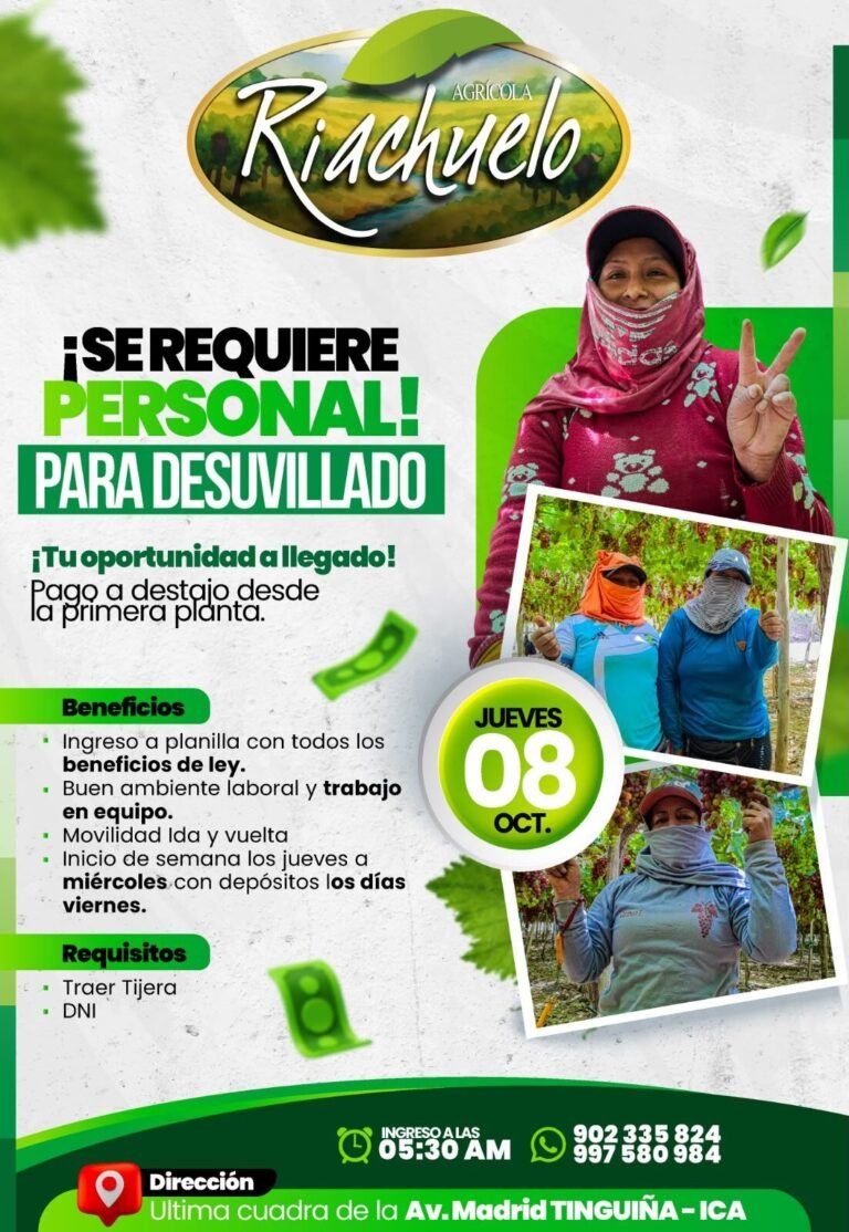 Personal para Desuvillado