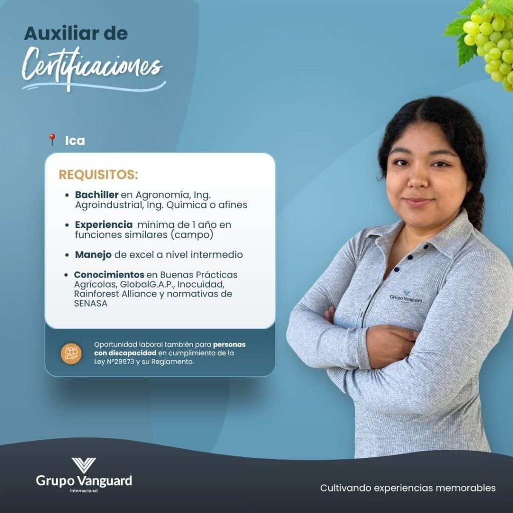 Auxiliar de Certificaciones - Imagen 1
