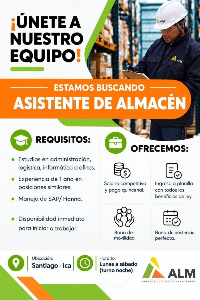 Asistente de almacén