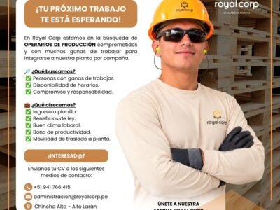Operarios de producción