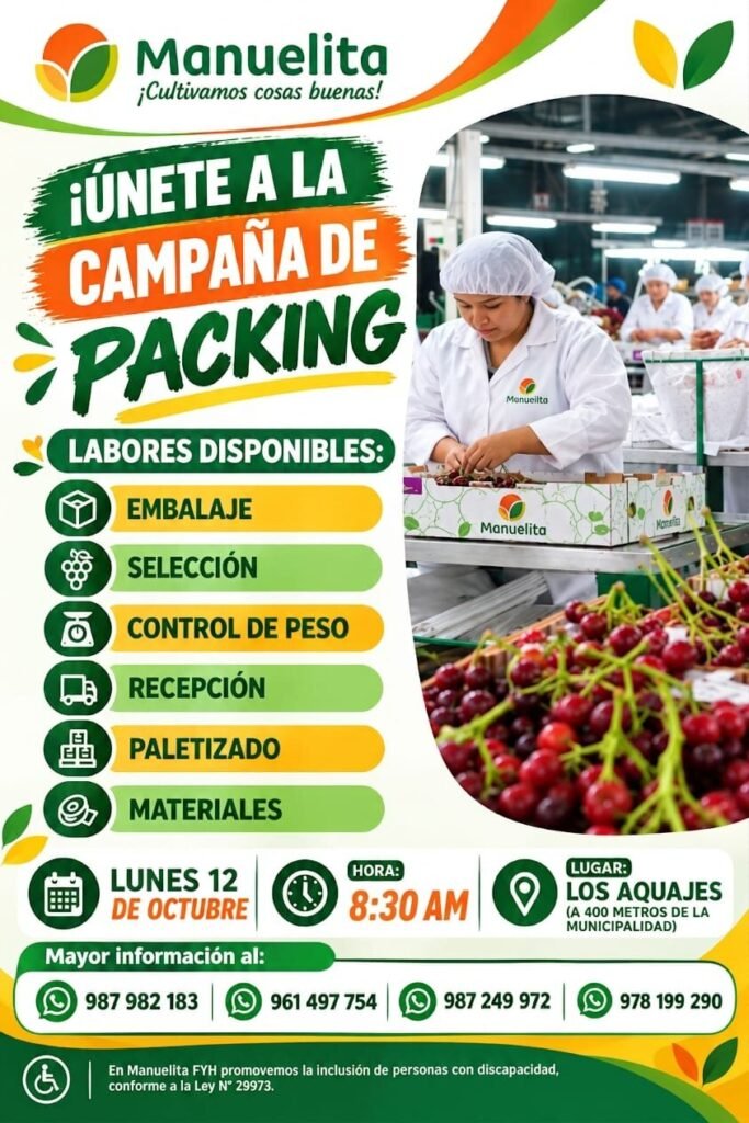 Embalador para Campaña de Packing en Ica - Imagen 1