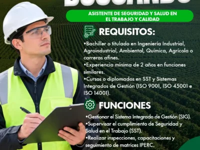 Asistente Comercial – Ferticrops, Lima